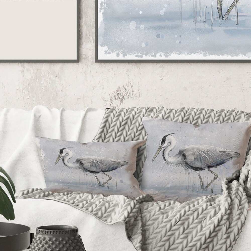 - TRADITIONS Collection TELAVC8160OP26 KAVKA Designs Love Birds Indoor-Outdoor Pillow, Size: 26X26X6 - Pink/Grey/Green/Ivory 